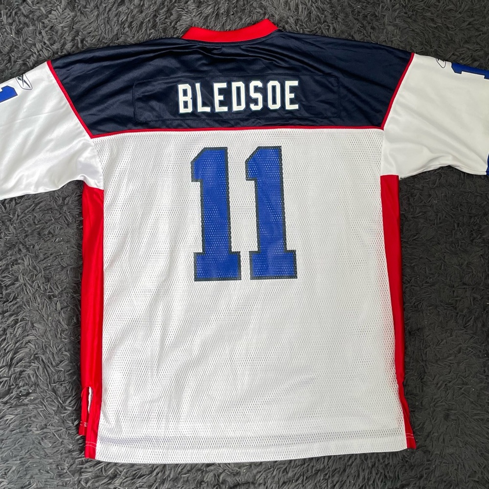 Men Size XL Reebok NFL Drew Bledsoe Jersey Buffalo Bills NFL Football